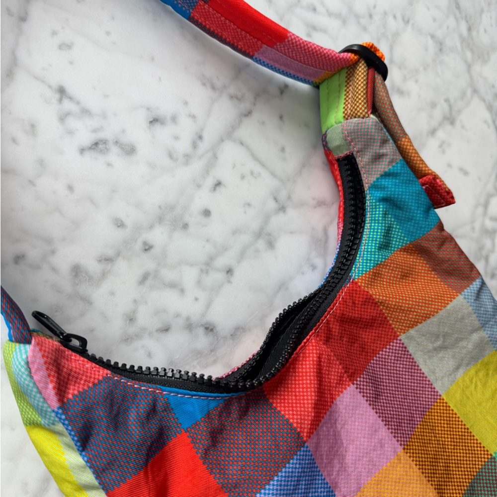 BAGGU Multicolor madras Shoulder Bag - Picture 5 of 6
